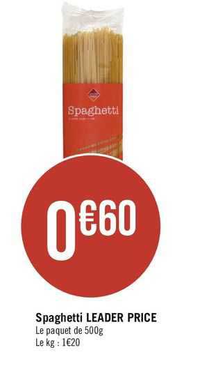 spaghetti leader price
