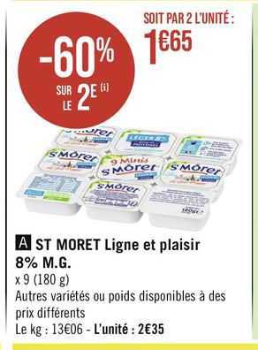 st moret ligne et plaisir 8% m.g.