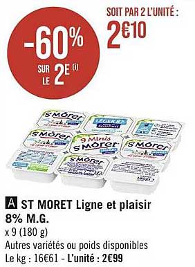st môret ligne et plaisir 8% m.g.