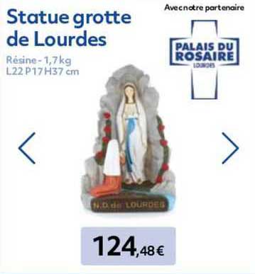 statue grotte de lourdes