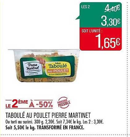 Taboulé Au Poulet Pierre Martinet