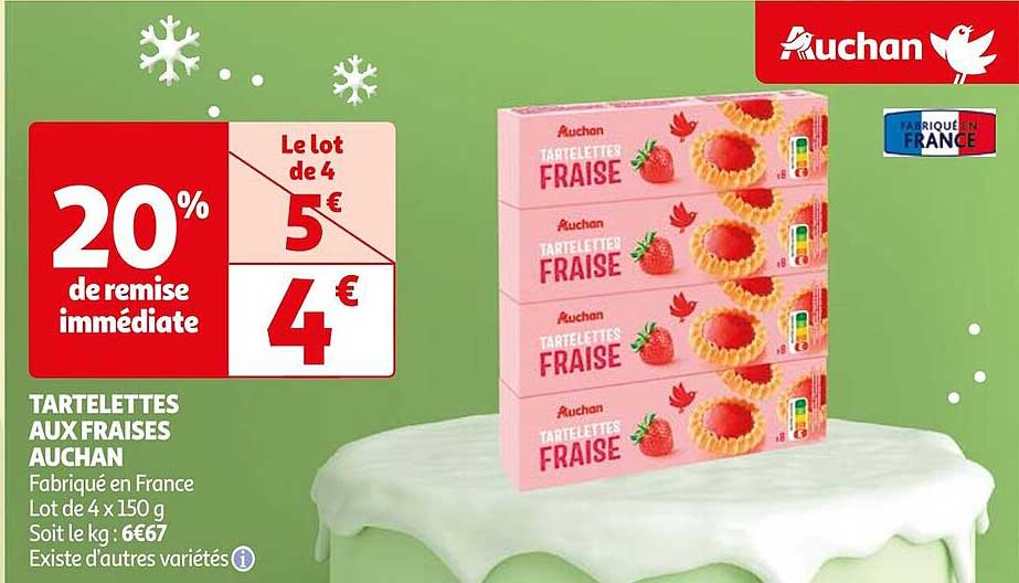 Tartelettes Aux Fraises Auchan