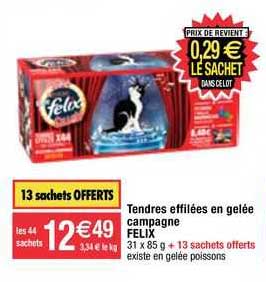 tendres effilées en gelée campagne félix