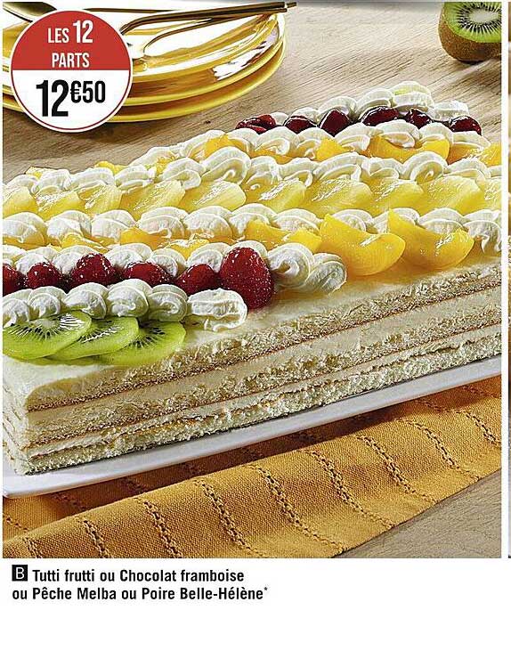 tutti frutti ou chocolat framboise ou pêche melba ou poire belle-hélène