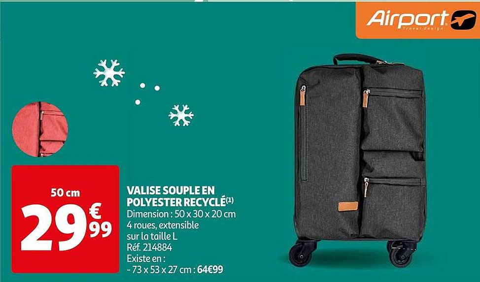 Valise Souple En Polyester Recyclé