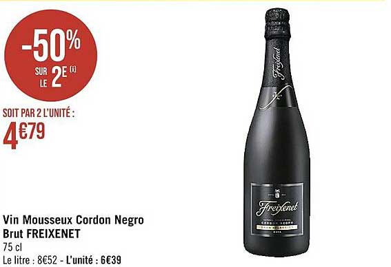 vin mousseux cordon negro brut freixenet
