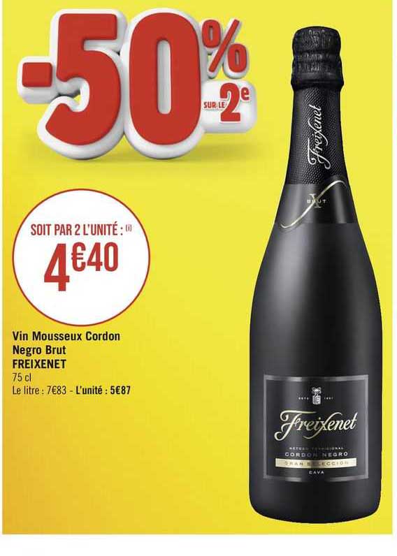 Vin Mousseux Cordon Negro Brut Freixenet