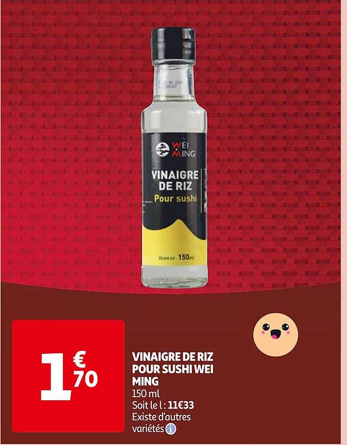 Vinaigre De Riz Pour Sushi Wei Ming