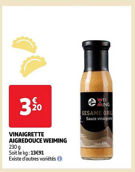 vinaigrette aigre douce weiming