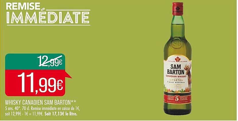 whisky canadien sam barton