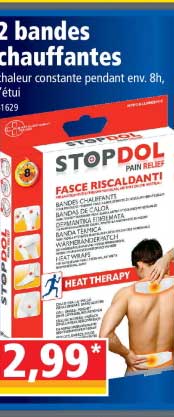 2 bandes chauffante stop dol