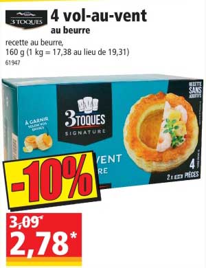 4 vol-au-vent 3toques
