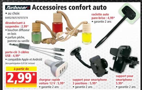 Accessoires Confort Auto Turbocar