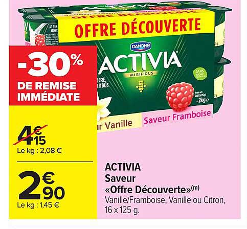 Activia Saveur «offre Découverte»