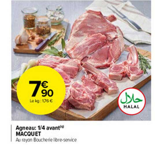 agneau: 1-4 avant macquet