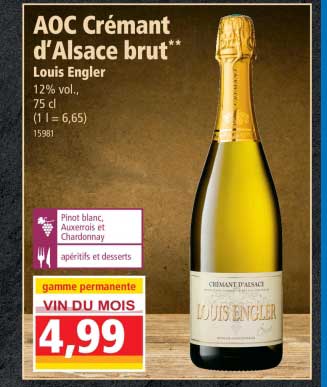 aoc crémant d'alsace brut louis engler