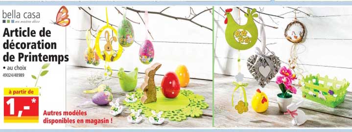 Article De Décoration De Printemps Bella Casa