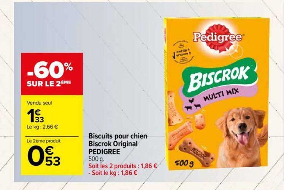 Biscuits Pour Chien Biscrok Original Pedigree