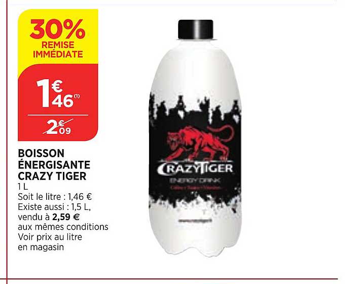 boisson énergisante crazy tiger