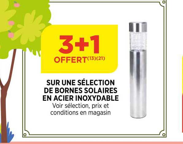 bornes solaires en acier inoxydable