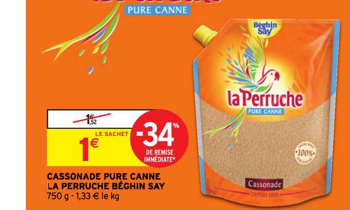 cassonade pure canne la perruche béghin say