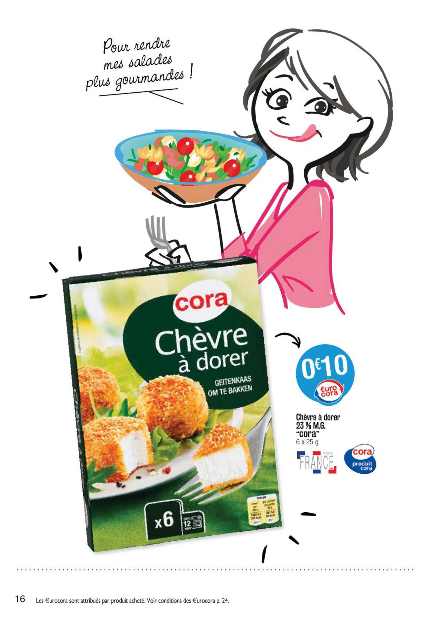 chèvre à dorer 23% m.g. "cora"
