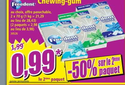chewing-gum freedent