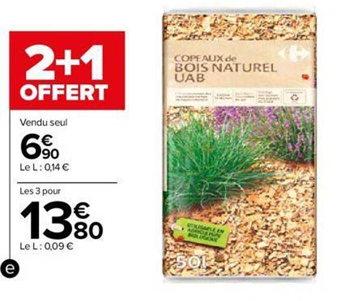 copeaux de bois naturel uab