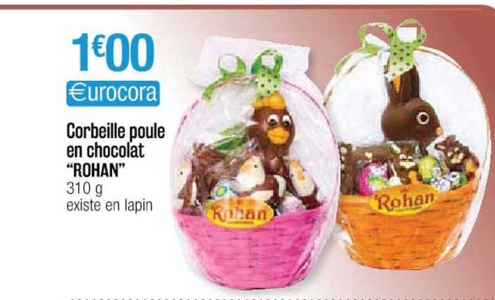 corbeille poule en chocolat "rohan"