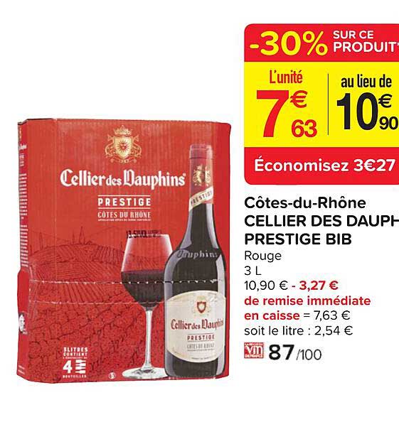 côtes-du-rhône cellier des dauphins prestige bib