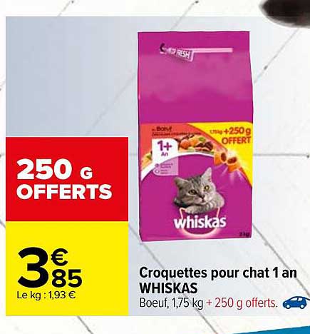 Croquettes Pour Chat 1 An Whiskas