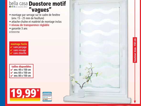 duostore motif "vagues" bella casa