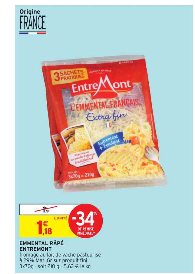 Emmental Râpé Entremont