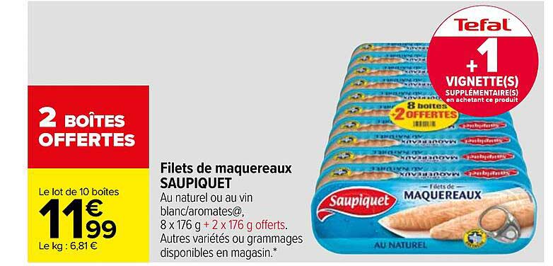 Filets De Maquereaux Saupiquet