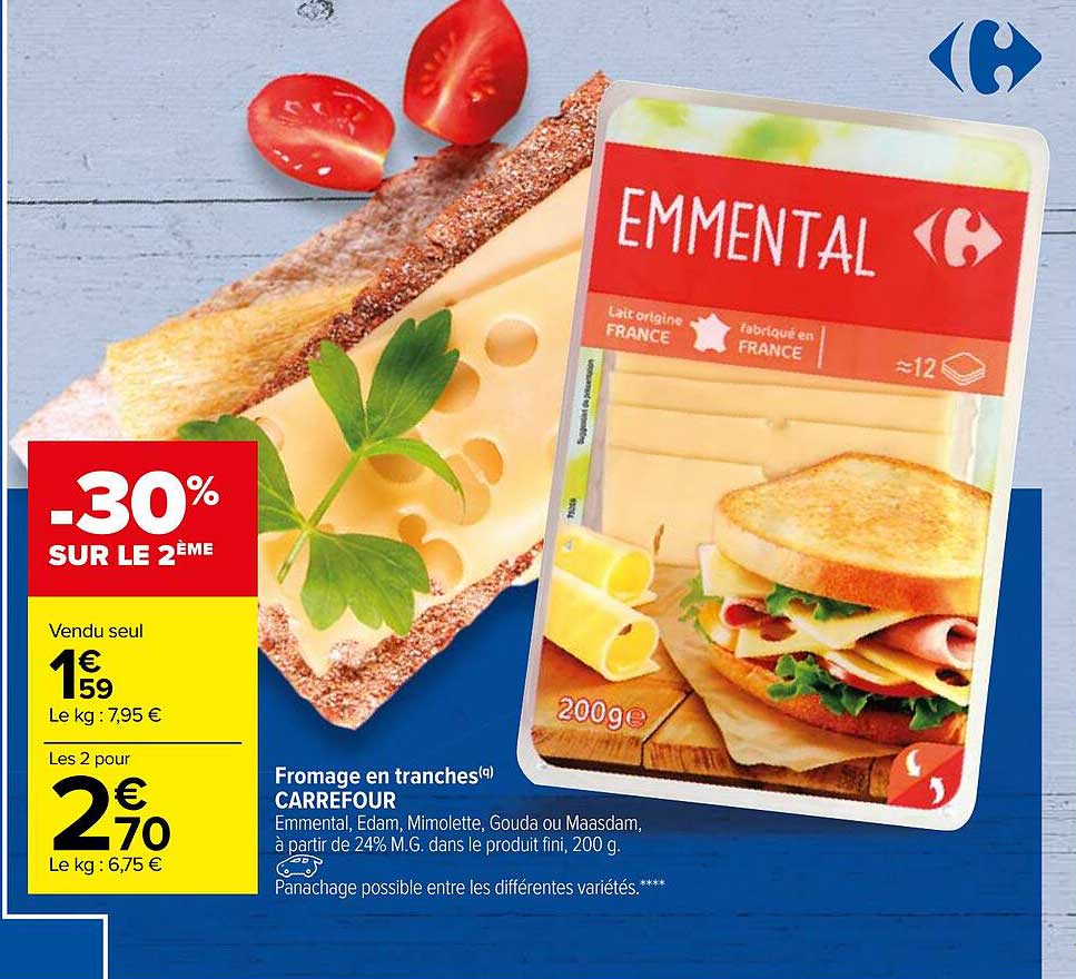 Fromage En Tranches Carrefour