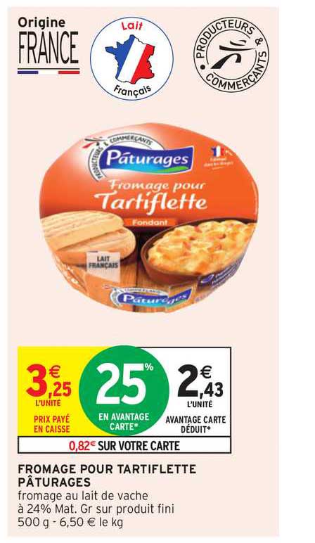 Fromage Pour Tartiflette Pâturages
