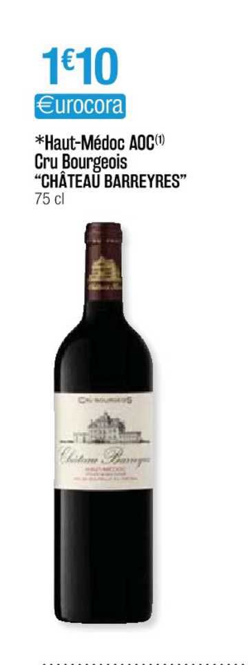 haut-médoc aoc cru bourgeois "château barreyres"