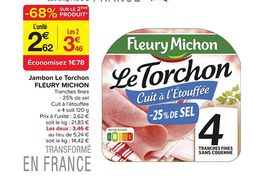 jambon le torchon fleury michon