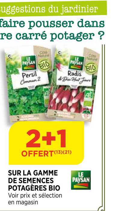 la gamme de semences potagères bio le paysan
