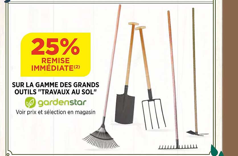 la gamme des grands outils "travaux au sol"