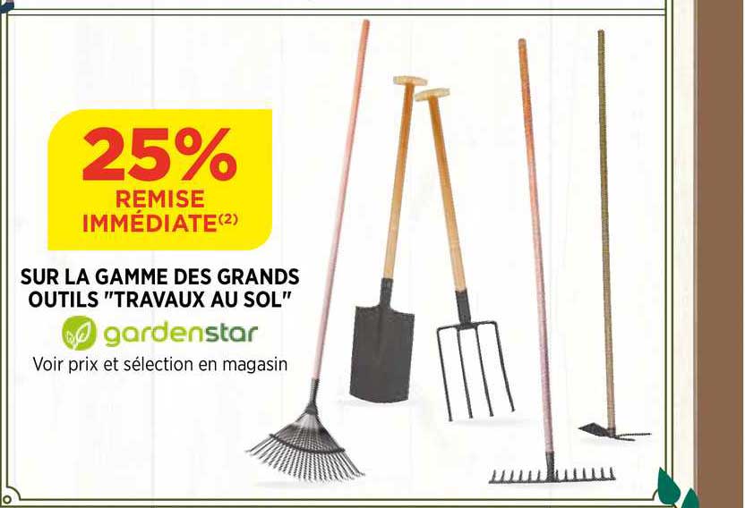 la gamme des grands outils "travaux au sol"