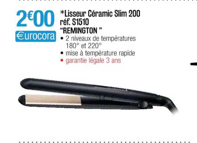 lisseur céramic slim 200 "remington"