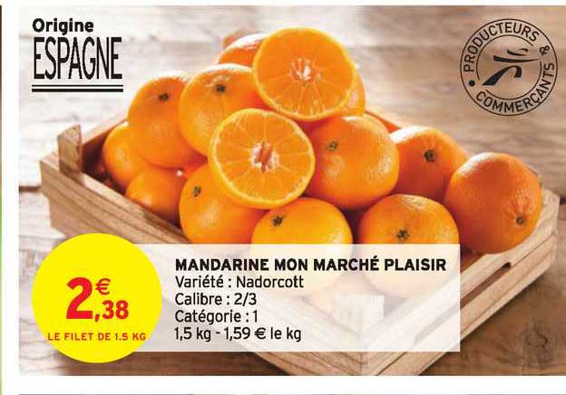 mandarine mon marché plaisir