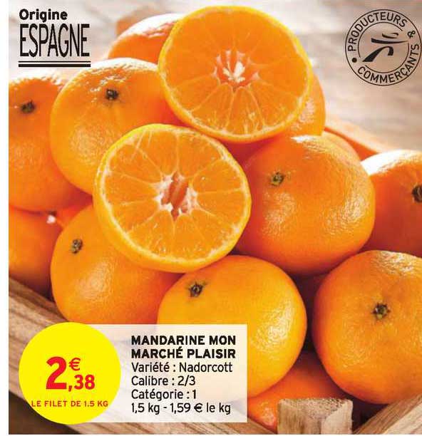 mandarine mon marché plaisir