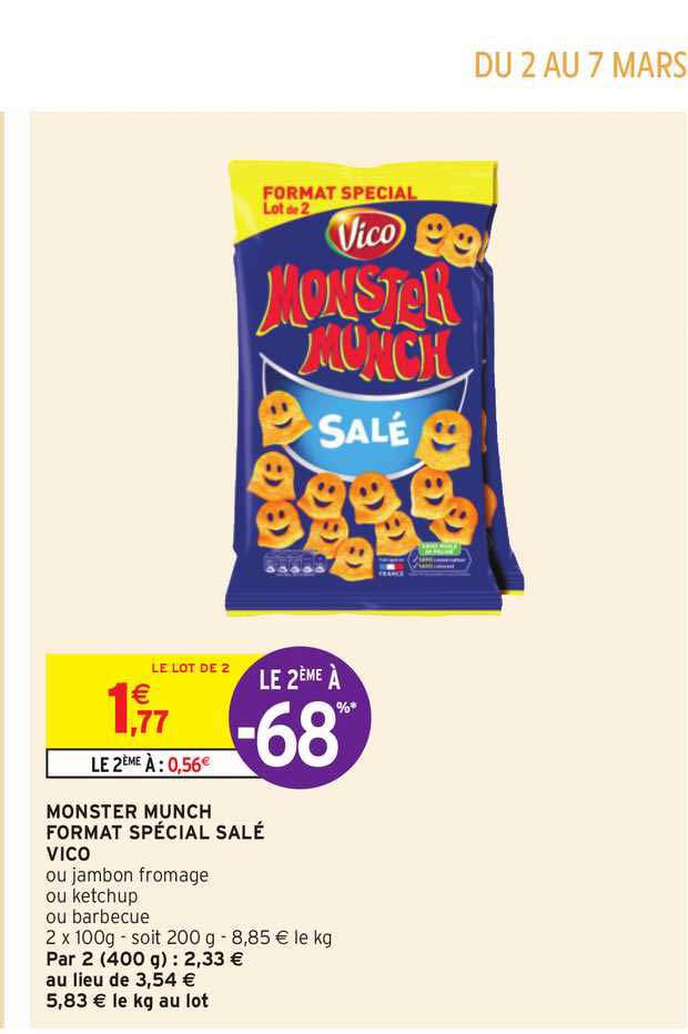 monster munch format spécial salé vico