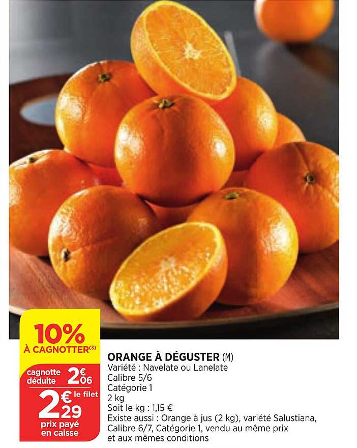 orange à déguster