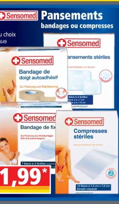 Pansements Bandages Ou Compresses Sensomed