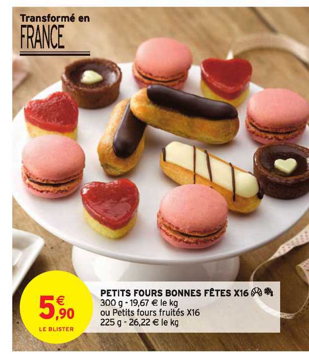 petits fours bonnes fêtes x16