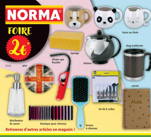 plat, allume gaz flexible, éponge, théière, tasse, mug isotherme, carnet, colles, brosse à cheveux, distributeur de savon, élastique pour cheveux
