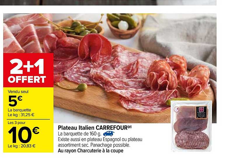 Plateau Italien Carrefour